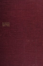 Cover of Europe, 1815-1914 by Ernest John Knapton
