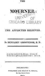 Front cover of The mourner, or, The afflicted relieved by B. Grosvenor