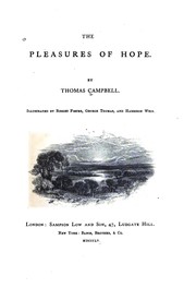 Cover of The Pleasures of Hope by Thomas Campbell