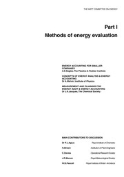 Cover of Evaluation of Energy Use: Watt Committee by Watt Committee