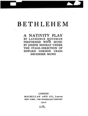 Cover of Bethlehem: A Nativity Play by Laurence Housman