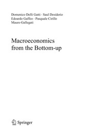 Cover of Macroeconomics from the Bottom-up by Domenico Delli Gatti