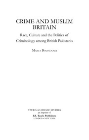 Front cover of Crime and Muslim Britain by Marta Bolognani