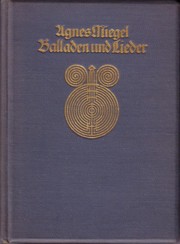 Front cover of Balladen und Lieder by Miegel, Agnes