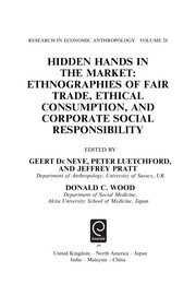 Cover of Hidden hands in the market by Geert de Neve