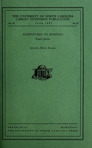Front cover of Adventures in reading by Russell Potter