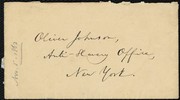 Cover of [Letter to] Dear Johnson by William Lloyd Garrison