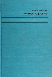 Front cover of Psychology of personality by Ross Stagner