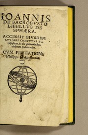 Cover of Ioannis de Sacrobusto libellus de sphæra by Joannes de Sacro Bosco
