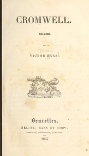 Cover of Cromwell by Victor Hugo
