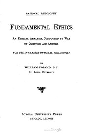 Cover of Fundamental Ethics by William Poland