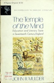 Front cover of The temple of the mind by John Rudolph Mulder