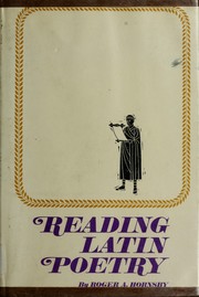 Front cover of Reading Latin poetry by Roger A. Hornsby