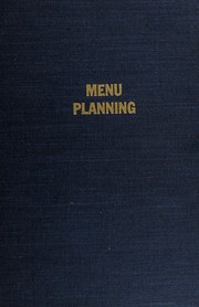 Cover of Menu planning by Eleanor F. Eckstein