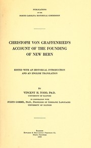 Front cover of Account of the founding of New Bern by Graffenried, Christoph von Baron