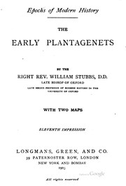 Front cover of The early Plantagenets by William Stubbs