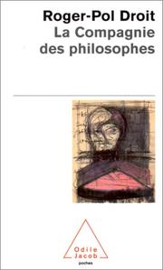 Cover of La Compagnie des philosophes by Roger-Pol Droit