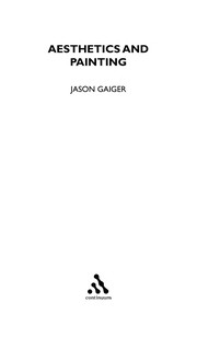 Cover of Aesthetics and painting by Jason Gaiger