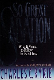 Cover of So great salvation by Charles Caldwell Ryrie