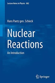 Cover of Nuclear Reactions by Hans Paetz gen. Schieck