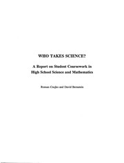 Front cover of Who takes science? by Roman Czujko