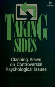 Cover of Taking sides by Brent D. Slife