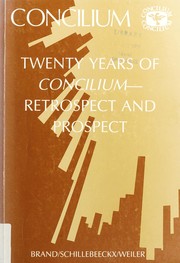 Cover of Twenty years of Concilium by Paul W. Brand