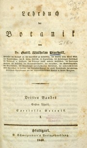 Front cover of Lehrbuch der Botanik by Gottlieb Wilhelm Bischoff