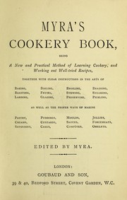 Front cover of Myra's cookery book by Myra