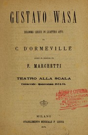 Cover of Gustavo Wasa by Filippo Marchetti