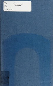 Cover of Children and language by Sinclair Rogers