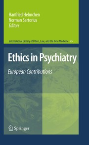 Cover of Ethics in psychiatry by H. Helmchen