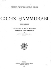 Front cover of Codex Hammurabi by Hammurabi King of Babylonia