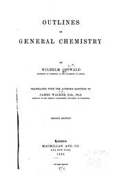 Front cover of Outlines of general chemistry by Wilhelm Ostwald