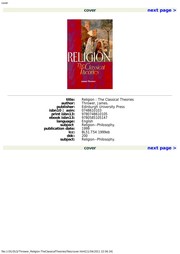 Cover of Religion by James Thrower