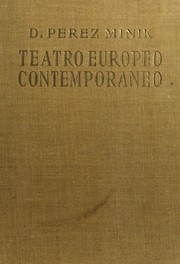 Front cover of Teatro europeo contemporáneo by Domingo Pérez Minik