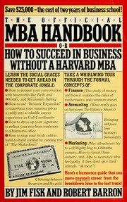 Front cover of The official M.B.A. handbook by Jim Fisk