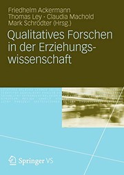 Front cover of Qualitatives Forschen in der Erziehungswissenschaft by Friedhelm Ackermann