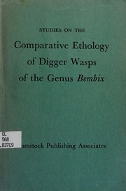 Front cover of Studies on the comparative ethology of digger wasps of the genus Bembix by Howard Ensign Evans