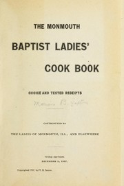 Front cover of The Monmouth Baptist ladies' cook book by Marian B. Sexton