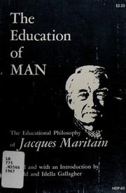 Front cover of The education of man by Jacques Maritain