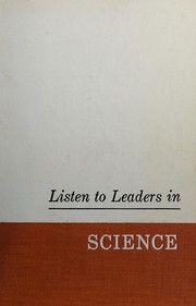 Front cover of Listen to leaders in science by Albert Love