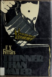 Cover of Thinner Than Water by Elizabeth Ferrars