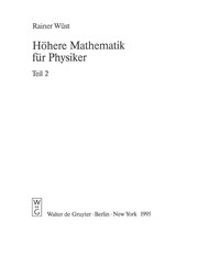 Cover of Hohere Mathematik Fur Physiker by Rainer Wust
