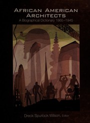 Cover of African-American architects by Dreck Spurlock Wilson