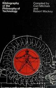 Front cover of Bibliography of the philosophy of technology by Carl Mitcham