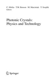 Front cover of Photonic crystals by C. Sibilia