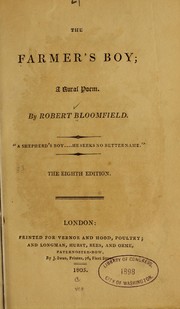 Cover of The farmer's boy by Robert Bloomfield