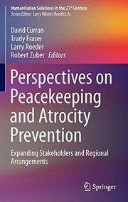 Front cover of Perspectives on Peacekeeping and Atrocity Prevention by David Curran