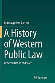 Front cover of A History of Western Public Law by Bruno Aguilera-Barchet